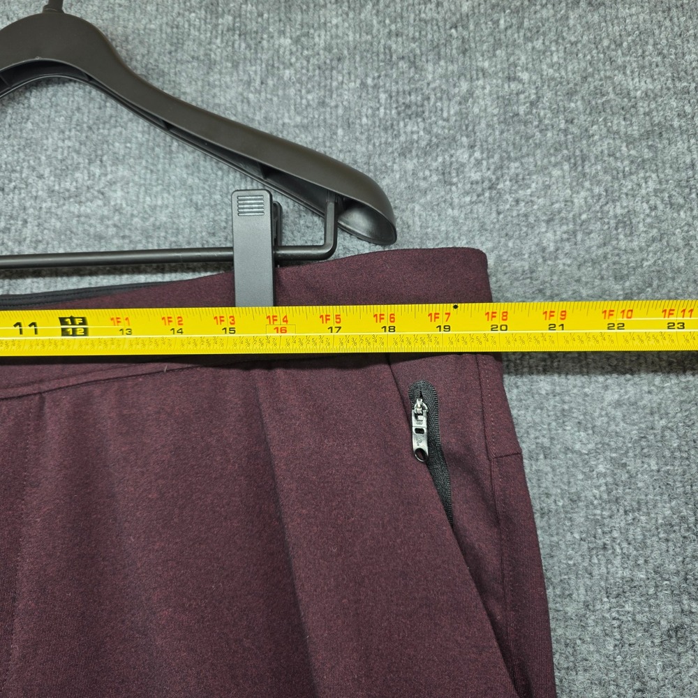 Public Rec All Day Every Day Joggers Burgundy Maroon Heather Mens 42/32 Stretch - Picture 9 of 12